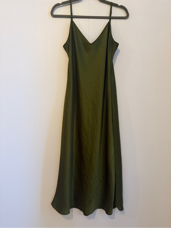 Wilfred Dresses & Skirts - Wilfred Olive Green Satin Maxi Slip Dress
